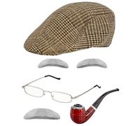 W WIDMANN MILANO Party Fashion - Set costume per adulti, detective o vecchio, per carnevale, feste a tema