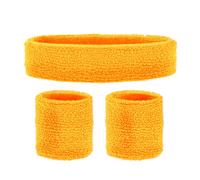 W WIDMANN MILANO Party Fashion - Fasce felpate, set da 3 pezzi, fascia e 2 braccialetti, sport, accessori, anni '80, tuta, carnevale