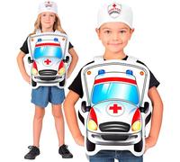 W WIDMANN MILANO Party Fashion - set di costumi da lavoro per bambini, top e berretto, festa in maschera, costumi di carnevale per bambini