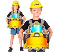 W WIDMANN MILANO Party Fashion - set di costumi da lavoro per bambini, top e berretto, festa in maschera, costumi di carnevale per bambini