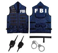 W WIDMANN MILANO Party Fashion - Set di costumi per bambini, polizia, Swat, operaio edile o pompiere, per carnevale, feste a tema