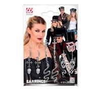 W WIDMANN MILANO Party Fashion - Set di orecchini da donna, 12 pezzi, accessorio per costumi di Halloween e carnevale
