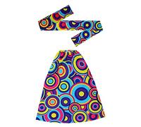 Widmann - Set Hippie anni '60/'70, fascia e guanti, hippie, reggae, flower power