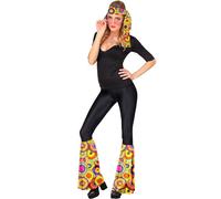 W WIDMANN MILANO Party Fashion - Set hippie anni '60/'70, fascia per capelli e manicotti, accessori Flower Power per feste a tema, carnevale