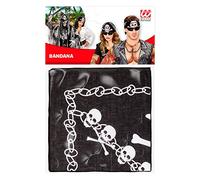 WIDMANN MILANO PARTY FASHION - Bandana teschio, foulard da pirata, circa 55 x 55 cm, carnevale, festa in maschera