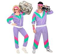 W WIDMANN MILANO Tuta da ginnastica Party Fashion – stile anni '80 per carnevale