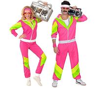 W WIDMANN MILANO – Tuta jogging Party Fashion anni '80 con giacca e pantaloni per carnevale e feste