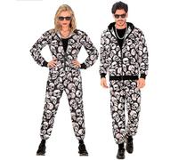 W WIDMANN MILANO Party Fashion - Costume tuta da ginnastica per Halloween, completo anni '80, tuta da jogging, Giorno dei Morti