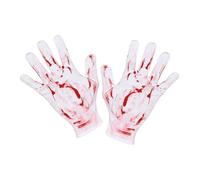 W WIDMANN MILANO Party Fashion Widmann 34274 - Guanti sanguinanti per Adulti, Horror Clown, Killer, Psycho, Carnevale, Halloween, Multicolore, Taglia Unica Unisex