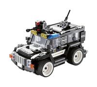 W WISE BLOCK Giocattoli da costruzione, giocattoli STEM per bambini dagli 8 anni in su, kit di auto telecomandate con 370+ parti, regali di compleanno RC Cars per bambini, veicolo antisommossa RC SWAT