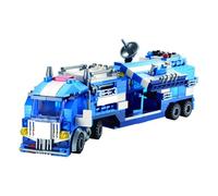 W WISE BLOCK Set di costruzioni- Set di valore 8 in 1 Secchiello del comando della polizia - Kit da 703 pezzi