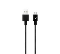 W Wonder Full Power - Cavo in Metallo da USB-A a Micro-USB, 1 m, Colore: Nero