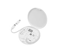 W Wonder Full Power - Kit 5 in 1 USB-A o USB-C a USB-C/Lightning/Micro-USB, 26 cm, Colore: Bianco