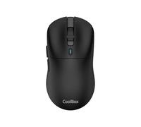 W03 Mouse Wireless Gaming con tripla connessione 2.4GHz/Bluetooth 5.0/USB-C, 7 pulsanti, fino a 30h di autonomia, 10000DPI, sensore Pixart 3325, Superlight 57g. Colore nero