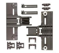 W10350376 - Kit di riparazione per cestello superiore della lavastoviglie, parte di ricambio con struttura polimerica avanzata, set completo con regolatori per rack e clip per