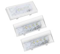 W10515057 e 1 set di luci LED W10515058 con lente conica e lunetta compatibile con frigoriferi Whirlpool Kenmore Maytag sostituisce W10465957 W10522611 AP6022533 PS11755866