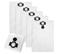 W107418353 - Sacchetto filtro in pile, adatto per aspiratore di polvere umida/asciutta/aspirapolvere modello VC4210L, 6/pk, bianco