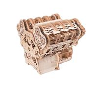 W12 Simulazione di visualizzazione dinamica kit motore in legno 3D (oltre 1400 pezzi), modello di apprendimento TEM fai da te e modello da collezione