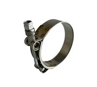 W2 - Set di 4 fascette stringitubo a T in acciaio inox, per macchine industriali e fascette di scarico, 52-60 mm
