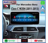 W204 Android 14 Qualcomm Per Mercedes Benz Classe C200 2011 2013 CarPlay Autoradio Navigazione GPS Netflix Multimedia Playe Schermo