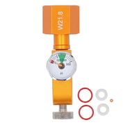 W21.8 Soda Carbonator Refill Adapter | High Accuracy CO2 Refill Tool with Pressure Gauge & Deflating Function | Expert Adapter for Soda Makers/Inflatables/Tires
