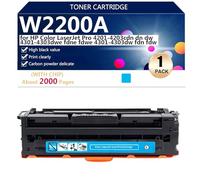 W2200A W2201A W2202A W2203A Cartucce di Toner Compatibili per HP Color LaserJet Pro 4201-4203cdn dn dw 4301 4303dwe fdne fdwe 4301 4303dw fdn fdw Stampanti, Stampa Nitida,Cyan