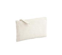W253 - Astuccio porta accessori in cotone biologico a righe rosse - S, Strisce rosse.