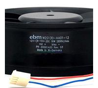 W2G130-AA01-12 DC12V 16W 1.33A 17055 3-Wire All Metal Cooling fan