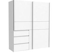 W2QS823E71-120 Winn - Armadio con ante scorrevoli, ca. 170 cm, colore: Bianco