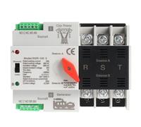W2R-3Pole Interruttore di trasferimento automatico montato su guida Din Interruttore di trasferimento di potenza trifase ATS 63A 100A 1 pz(W2R-3P-110V,3P 100A)