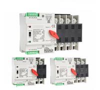 W2R ATS 110V 220V PC Dual Power Interruttore di trasferimento automatico 63A 100A Interruttore di trasferimento di potenza for uso domestico 50/60Hz 1 Pz(W2R 4P 110V,63A)