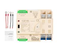 W2R Mini ATS, GEYA 2P Interruttore di trasferimento automatico senza interrupted Electrical Selector Din Rail Type ATS, Home/City Power Transfer Control (2P 100A 220V)
