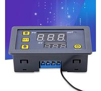 W3230 DC 12V 24V 220V LED Termostato Digitale Regolatore di Temperatura Sensore Misuratore (220 display rosso e blu)