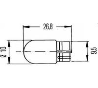 10 Lampadine Indicatori Di Direzione Alogene HELLA Per AUDI A4 B7 Avant