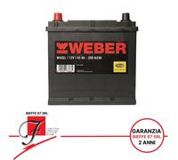 W45EL BATTERIA AUTO MAGNETI MARELLI WEBER E02 45AH 300A 12V POLO SX AUTO