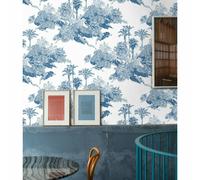 W4B Carta Da Parati Blu fatta in carta