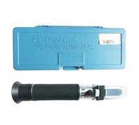 W50 Rifrattometro manuale tester per alcol ATC 0-80% misuratore di alcoli tester del contenuto di vino con scatola al dettaglio Misurazione dei liquidi