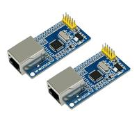 W5500 Modulo di rete Ethernet LAN Binghe 2 pezzi Modulo di rete W5500 compatibile con il microcontrollore STM32/51 Interfaccia SPI Protocollo TCP/IP Per IOT/Smart Home/Automazione industriale
