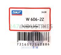 W606-2Z SKF 6 x 17 x 6 mm DEEP GR. BALL SINGLE ROW, SS Cuscinetto a sfere in ...