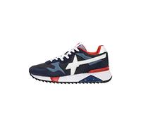 w6yz Adulto Yak-M.-Sneakers in Suede e Tessuto Tecnico-Blu, Blu-Azzurro 46