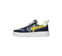 w6yz Bond-Uni.-Sneakers in Suede e Tessuto Tecnico-Blu, Blu 45