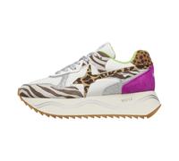 w6yz Deva W. Leo Suede/Nylon Black-White-Fuchsia