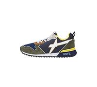 w6yz Jet-M.-Sneakers in Tessuto Tecnico e Suede-Militare, Blu Scuro 41
