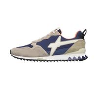 Jet-M. Suede/Nylon Taupe-Navy-Azure