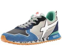 w6yz Jet-M Suede/Nylon Marble Sole Azure-Multi