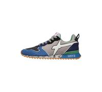 w6yz Jet-M Suede/Nylon Marble Sole Azure-Multi