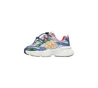 w6yz Sneaker Lucky, Scarpe Sportive in Ecopelle e Tessuto Tecnico, Sistema di Allacciatura Rapido. Numerazione dal 27 al 39 (Blu, Sistema Taglie Calzature EU, Bimbo (0-5 Anni), Numero, Media, 27)