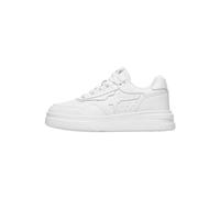 w6yz Sneakers in Pelle, Bianco Ghiaccio 36