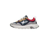 w6yz Sneakers in Suede e Tessuto, Grigio Chiaro 41