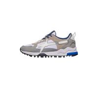 w6yz Sneakers in Suede e Tessuto Tecnico, Beige-Grigio 42